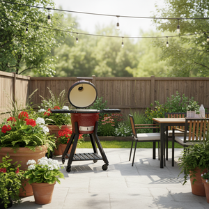 Parrilla Kamado de Cerámica de 16, 22 y 28 Pulgadas, Ahumador de Carbón para Exteriores, <span class=keywords><strong>Asador</strong></span> de Carbón para Cocinar en el Jardín - Product Image 1