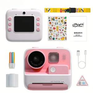 Appareil photo instantané pour enfants KOOOL, HD SLR, double objectif, photographie, mini impression, écran IPS 2.0, enregistrement grand angle 180°, montre intelligente - Product Image 2