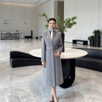 Ensembles de costumes pour femmes, vêtements de bureau pour femmes, robe formelle blanche en polyester pour vêtements d'entreprise OEM ODM