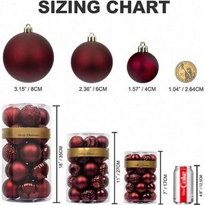 Adornos Navideños Colgantes de Plástico Artificial, Esferas Irrompibles de 10 cm, Oferta Especial Navidad 2022 - Product Image 2