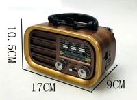 Radio portable rétro multibandes AM/FM/SW |   Haut-parleur intégré |   Prise en charge USB/SD |   Lampe de poche LED, éclairage d'urgence, NNS Colon Radio