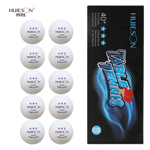<span class=keywords><strong>HUIESON</strong></span> HSPPQ051 DJ40+ ABS, nouveau matériau, coutures durables, balles de tennis de table professionnelles <span class=keywords><strong>3</strong></span> étoiles pour l'entraînement - Product Image 1