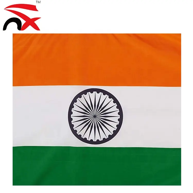 Magazzino bandiera durevole Poliestere 3x5ft Bandiera Indiana India Per La Giornata Nazionale