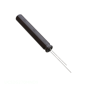 Condensateur canal fabricant CAP ALUM 27UF 20% 400V RADIAL TH UCS2G270MND9 à montage traversant 27 uF - Product Image 1