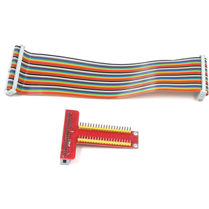 Raspberry Pi GPIO บอร์ดขยาย, บอร์ดขยายสายริบบิ้นแบน40พินและอะแดปเตอร์ GPIO แบบ T-Type สำหรับ Raspberry Pi B + - Product Image 5