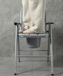Silla de <span class=keywords><strong>Ducha</strong></span> Antideslizante de Aluminio con <span class=keywords><strong>Asiento</strong></span> en Forma de U <span class=keywords><strong>para</strong></span> Adultos con Discapacidad - Product Image 4