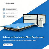 Construcción de un Pequeño Taller de Vidrio Laminado con Equipos para Vidrio Laminado, Gran Venta, Estable y Confiable