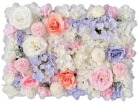 Neppe lavendel kunstwerk canvas ballonnen droge veren huur mij nep roze bloem aanbieding glanzende nep bloemen wanddecoratie