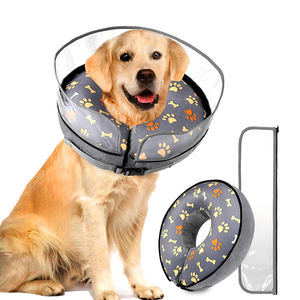 <span class=keywords><strong>Collar</strong></span> de cono de perro suave inflable de recuperación de mascotas isabelinas para perros y gatos cómodos ajustables para después de la cirugía - Product Image 1