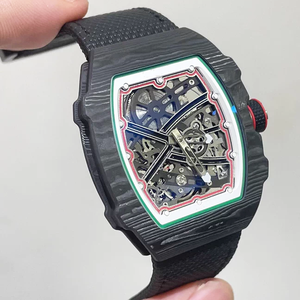 שעון טורביון מכני אוטומטי יוקרתי לגברים, דגם אולטרה-דק 7.8 מ\\\"מ, אולטרה-קל, מסיבי פחמן, עם לוח מחוגים עם מחוגים - Product Image 2