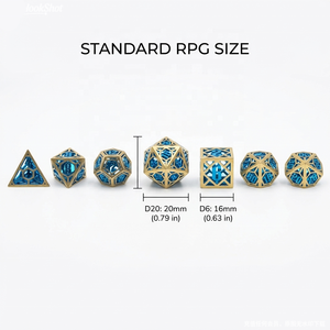 Nuovo Set di Dadi Poliedrici in Metallo da 7 Pezzi <span class=keywords><strong>per</strong></span> D&D 2026 - Giocattoli in Metallo Cavo, Idea <span class=keywords><strong>Regalo</strong></span> Unica e <span class=keywords><strong>Speciale</strong></span>, Accessori <span class=keywords><strong>per</strong></span> Giochi DND - Product Image 3