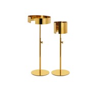 Support de Présentation de Colliers et Manchettes en Acier Inoxydable Doré/Argenté à Hauteur Réglable, Moderne et Facile à Assembler pour la Construction