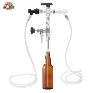 Ball Lock Beer Bottle Filler Counter Pressure Bottle Filler Quick Connector Line Assembly Push In Fitting Filling Homebrew