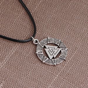 Joyería pagana amuleto Valknut collar vikingo amuleto eslavo colgante Guerrero escandinavo símbolo de Odín de collar nórdico para hombres - Product Image 3