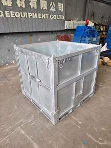Contenedores y Jaulas de Almacenamiento Resistentes, Contenedor de Acero Plegable Galvanizado en Caliente para Almacenamiento de Productos Químicos Líquidos - Product Image 4