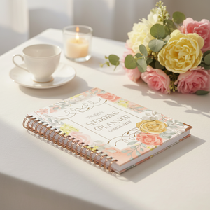 Agenda de Bodas A5 con Espiral, Tapa Dura de Alta Calidad, Blanca, Diseño Personalizado de Lujo, Impresión Personalizable, Papel Interior GSM - Product Image 4