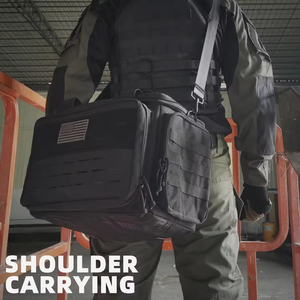 Molle Duffle Tactical Gun Range Bag avec 6 emplacements pour magazines Sac à bandoulière de tir pour accessoires de chasse Outils Sac de messager pour hommes - Product Image 4
