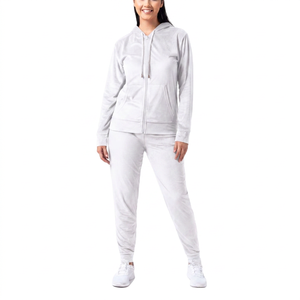Chándal Informal de Primavera de Alta Calidad con Capucha y Cierre de Cremallera, de Secado Rápido, Ligero, Unisex, Mezcla de Poliéster - Product Image 4