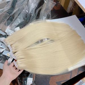 613 faisceaux de cheveux blonds cheveux humains usine vietnamienne vente en gros vierge russe blonde extension de cheveux humains - Product Image 3