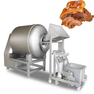 Automatic large-scale vacuum tumbler, meat products, beef, mutton and chicken meat mixing and marinating machine