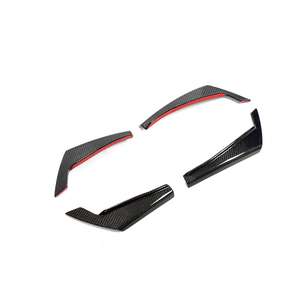 Alerones Delanteros de Fibra de Carbono para <span class=keywords><strong>Audi</strong></span> <span class=keywords><strong>A4</strong></span> RS4 B9, Parachoques de Posventa, 2017-2020 - Product Image 2