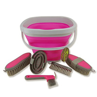 Kit de toilettage pour chevaux avec boîte