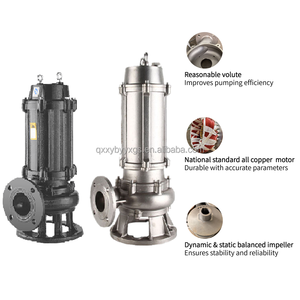 Pompe centrifuge submersible électrique à moteur triphasé en acier inoxydable anti-obstruction pour eaux sales et dragage de sable 2-3 pouces - Product Image 2