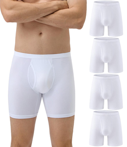 Boxer da Uomo all'Ingrosso, Intimo Maschile in Cotone, Pantaloncini Boxer a Vita Media Traspiranti, Taglie M-4XL - Product Image 1
