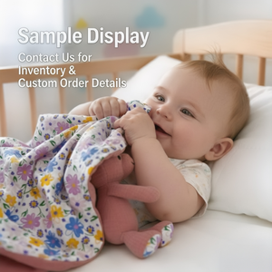 <span class=keywords><strong>Doudou</strong></span> en coton teint à la main avec motif floral, <span class=keywords><strong>pour</strong></span> bébé et tout-petit, animal en peluche, couverture de sécurité - Product Image 2