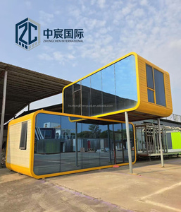 Habitación <span class=keywords><strong>de</strong></span> Hotel Prefabricada Tipo Cápsula Apple <span class=keywords><strong>de</strong></span> Zhongchen para Sitios Turísticos y Resorts, Casa Contenedor Móvil Aislada con EPS y Completamente Amueblada - Product Image 4