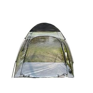 Tente de camping multifonctionnelle portable quatre saisons en PVC transparent, résistante aux intempéries, avec chambre individuelle, 180x130x160cm - Product Image 2