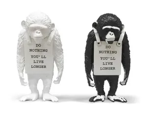 Figura Decorativa de Mono de Banksy, Disponible <span class=keywords><strong>en</strong></span> Fábrica, Muñeco de Banksy Medicom, Rey <span class=keywords><strong>Kong</strong></span> - Product Image 6