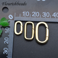 Résultats de bijoux antirouille couleur or 18 carats fermoirs à ressort rectangulaires ovales pour la fabrication de colliers et de bracelets à faire soi-même