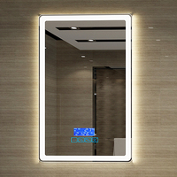 Miroir de salle de bain éclairé à LED de qualité hôtelière/domestique - Miroir mural haute définition éclairé