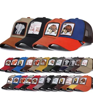 工厂批发Casquette Gorras网状快照卡车司机帽动物补丁棒球帽