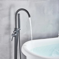 Robinet sur pied au design moderne pour baignoire, facile à nettoyer, garantie 5 ans, vente en gros usine pour hôtels