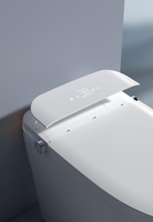 WC intelligent électrique monobloc JM807 avec bidet, siège auto-nettoyant, chauffage, double chasse d'eau, capteur de pied, chasse d'eau, siphon en P, siphon en S