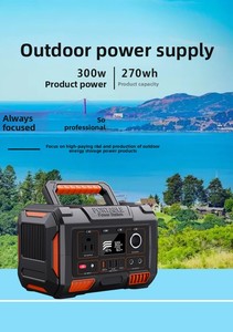 Portable <b>Solar</b> Generator Power Station With Pure Sine Wave MPPT <b>Controller</b> 300W Lithium Ion Battery Jump Car Compatible A3 Pure - Product Image 5