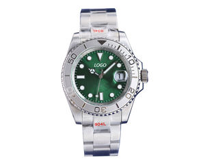 44mm Men's Stainless Steel Watch with <b>Automatic</b> Ceramic Bezel 3A Mens <b>Wristwatch</b> Featuring ETA Movement 22mm Band Width - Product Image 6