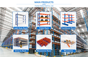 Estante de almacenamiento de acero de servicio medio ajustable, estanterías de metal sin pernos para almacén, fábrica y almacenamiento en garaje - Product Image 6