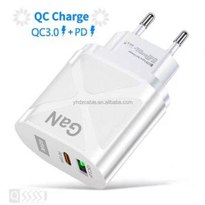 อะแดปเตอร์แปลงไฟแบบพกพา USB+Type C 65W Gan ช่องเสียบคู่ สำหรับ iPhone13 Pro Max รองรับการชาร์จเร็วแบบ PD - Product Image 2