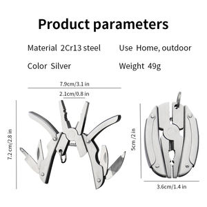 Pinze Multiuso Pieghevoli Mini Beetle all'Ingrosso, OEM in Acciaio Inox, Coltello da Pesca, Apribottiglie, Strumenti EDC per Campeggio - Product Image 6