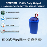 Pabrik OEM ODM Baterai Li-ion Isi Ulang 3.7V 6000mAh 4s1p Untuk Lampu LED Darurat Lampu Camping Baterai Lithium 18650