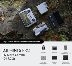 Mini 5 Pro Fly More Combo (RC2) Dron para Principiantes con Cámara de 50MP, Control Remoto de Plástico y 52 Minutos de Tiempo de Vuelo - Product Image 3