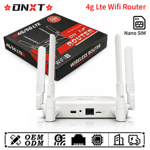 เราเตอร์ DNXT 4g lte wifi LTE Cat4 2.4GHz wifi 6 จุดเชื่อมต่ออินเทอร์เน็ตไร้สาย 4g wifi เราเตอร์ 4g wifi เสาอากาศพับได้ เราเตอร์ 4g wifi สำหรับใช้ในบ้าน - Product Image 1