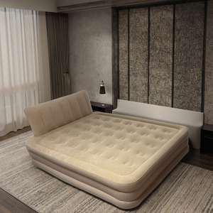 Bộ đồ nội thất phòng ngủ gồm giường hơi bơm hơi C02, giường cong kiểu lash, nệm lò xo túi cỡ <span class=keywords><strong>King</strong></span>, bộ bàn ghế phòng ăn - Product Image 1