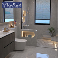 Carreaux muraux en porcelaine émaillée brillante Lukashi, style moderne minimaliste, antidérapants, 400x800 mm, garantie de plus de 5 ans, épaisseur 8,5 mm, effet brique