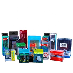 Electronic product series waterproof PET PVC PP box clear plastic packaging box customized