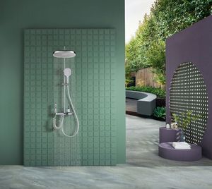 Demei ODM & OEM Многофункциональный регулируемый светодиодный дисплей набор для душа с горячей и холодной водой и двойной ручкой распылитель для ванны и душа - Product Image 2