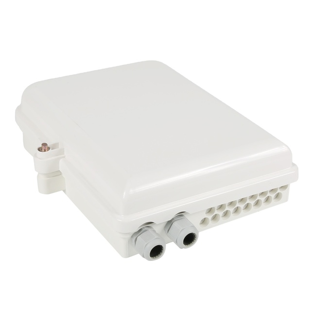 Outdoor 16core Wall Mount Termination Box with 1x16 Micro Tube Splitter Fiber Optic Junction Box Distribution Box